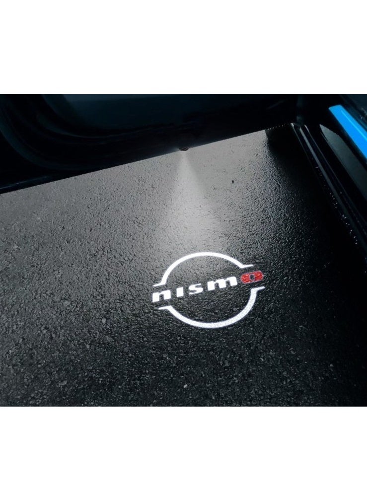 Vierex Door Logo LED Welcome Light for Nissan Patrol Nismo Y62 2010–2022, 2PCS Car Door Projector Ghost Shadow Lamp, HD LED Courtesy Welcome Lights, Plug & Play Car Door Logo Projector Accessories - Image 1